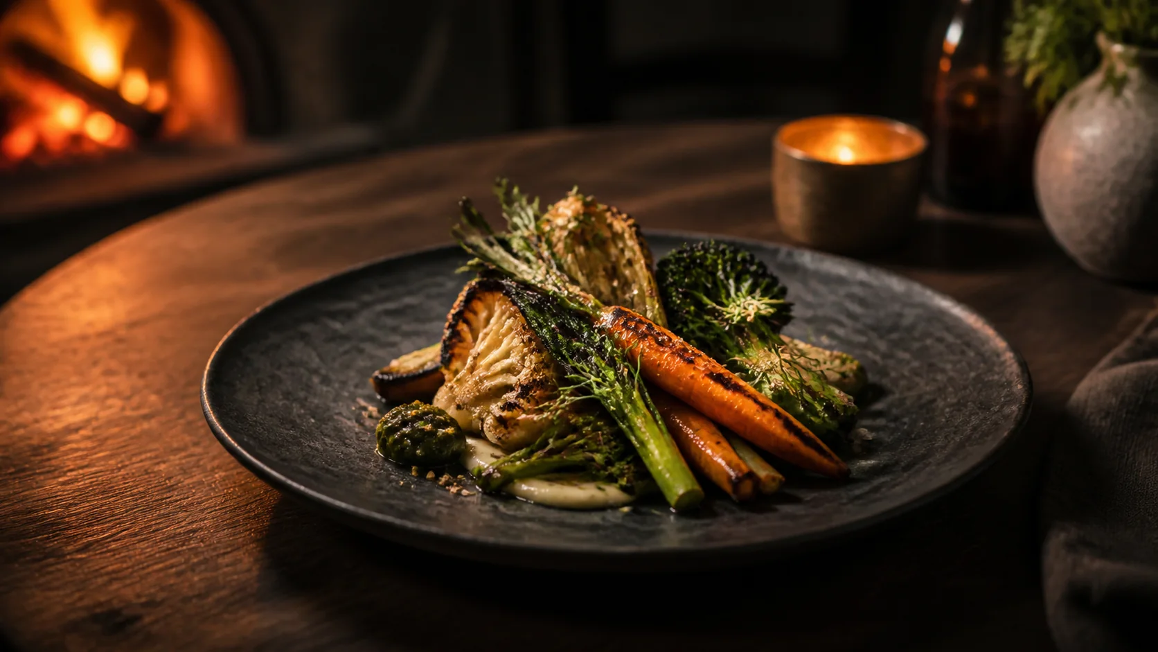Fictional fine-dining dish used in the Ember restaurant website concept